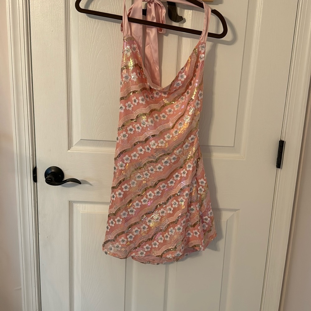 Pink sparkly dress